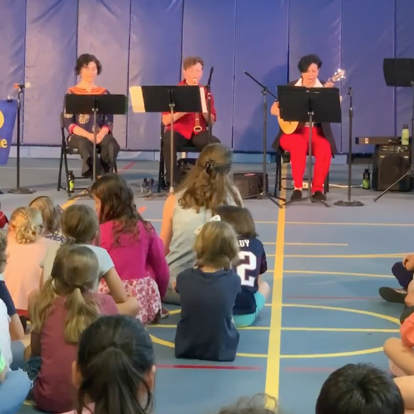 Musicians performing at Perkins School for the Blind